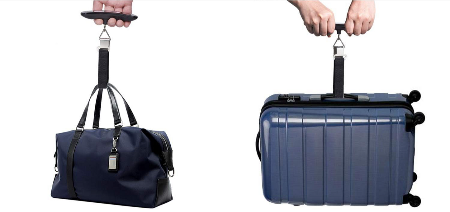 WeighAway Kofferweegschaal 50 kg – Met LCD & Tare – Voor reizen & thuis (Zwart)